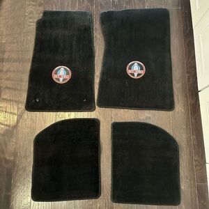 Set Of 4 Ford Mustang SHELBY American GT350 Logo Floor Mats Carpet Black OS